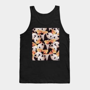 Funny Panda Waffles Crazy Collage Tank Top